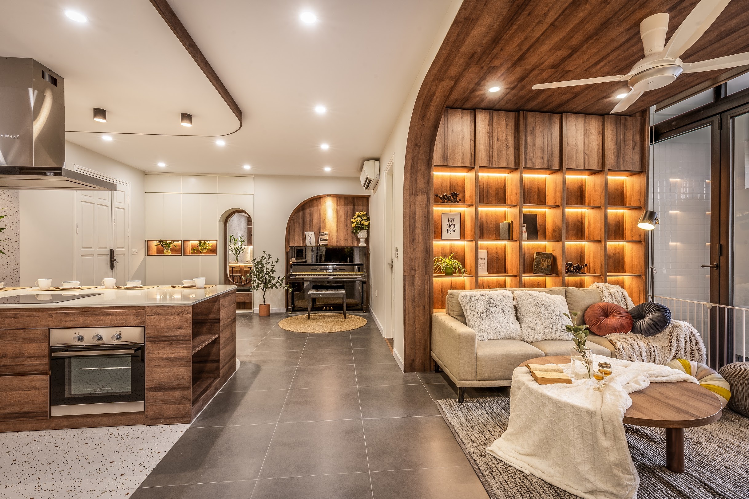 Can ho 3 phong ngu voi noi that 650 trieu hinh anh