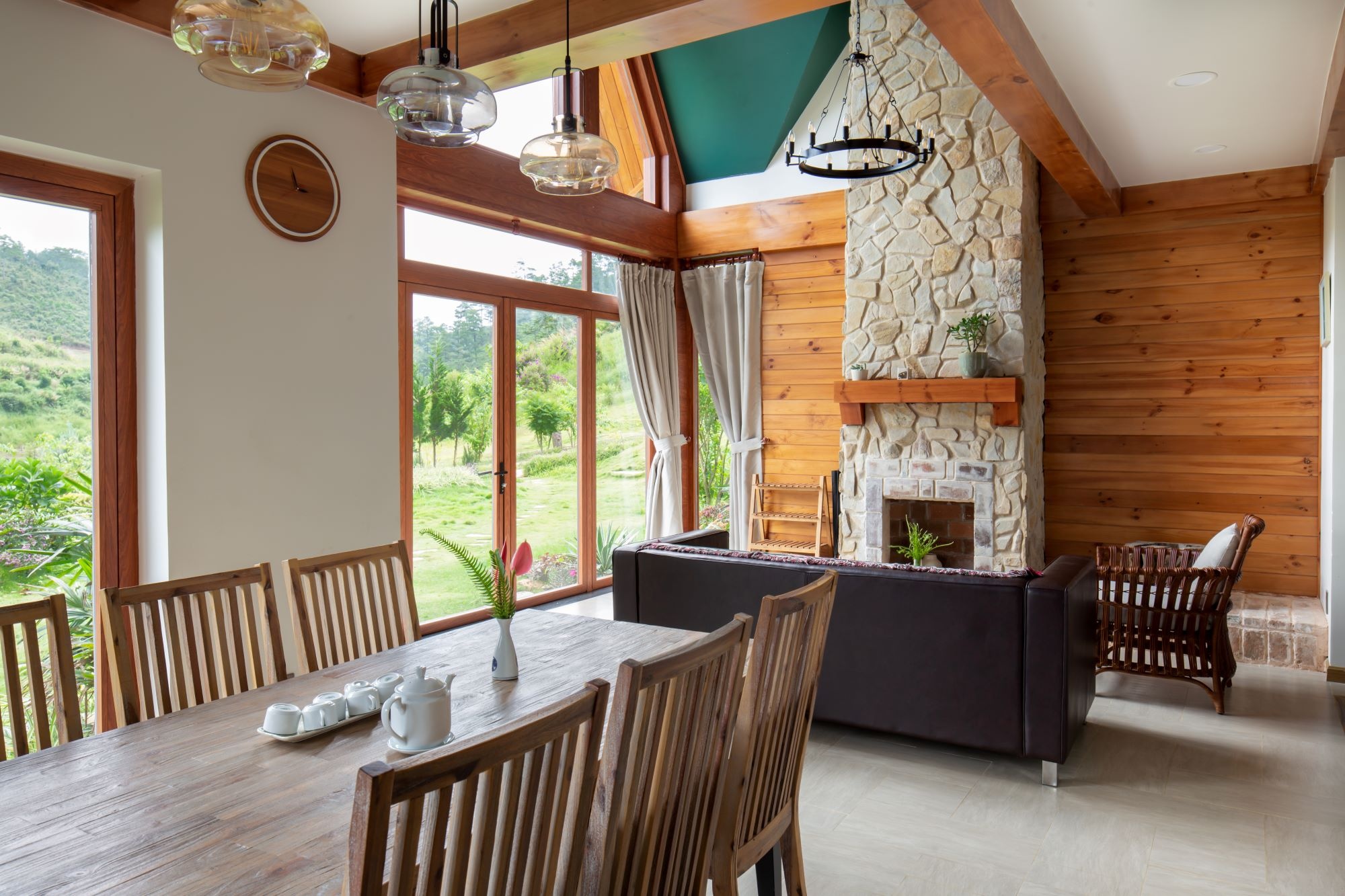 biet thu go phong cach chau Au anh 3