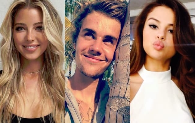 Khong phai Selena Gomez, Justin Bieber dan nguoi dep khac den nha tho hinh anh