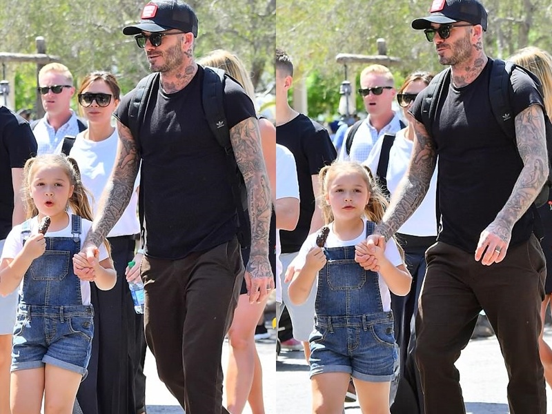 con gai David Beckham anh 2