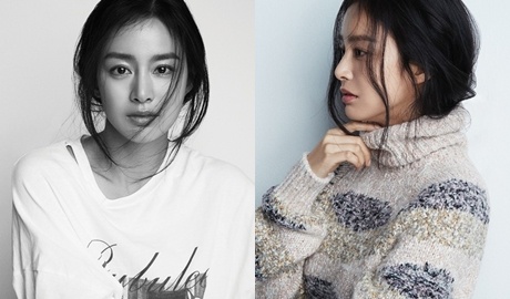 Mac quan jean, ao thun, Kim Tae Hee van toa sang tren tap chi hinh anh