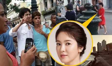 Song Hye Kyo va ban dien kem 12 tuoi quay phim o Cuba hinh anh
