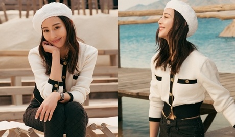 Nhan sac ngot ngao cua Truong Quan Ninh tai Tuan le thoi trang Paris hinh anh