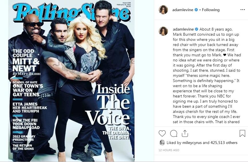 Adam Levine roi The Voice anh 1