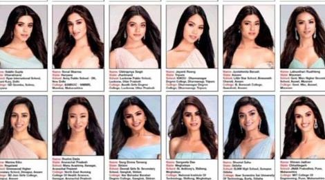 30 thi sinh cuoc thi Hoa hau An Do 2019 giong nhau nhu mot hinh anh