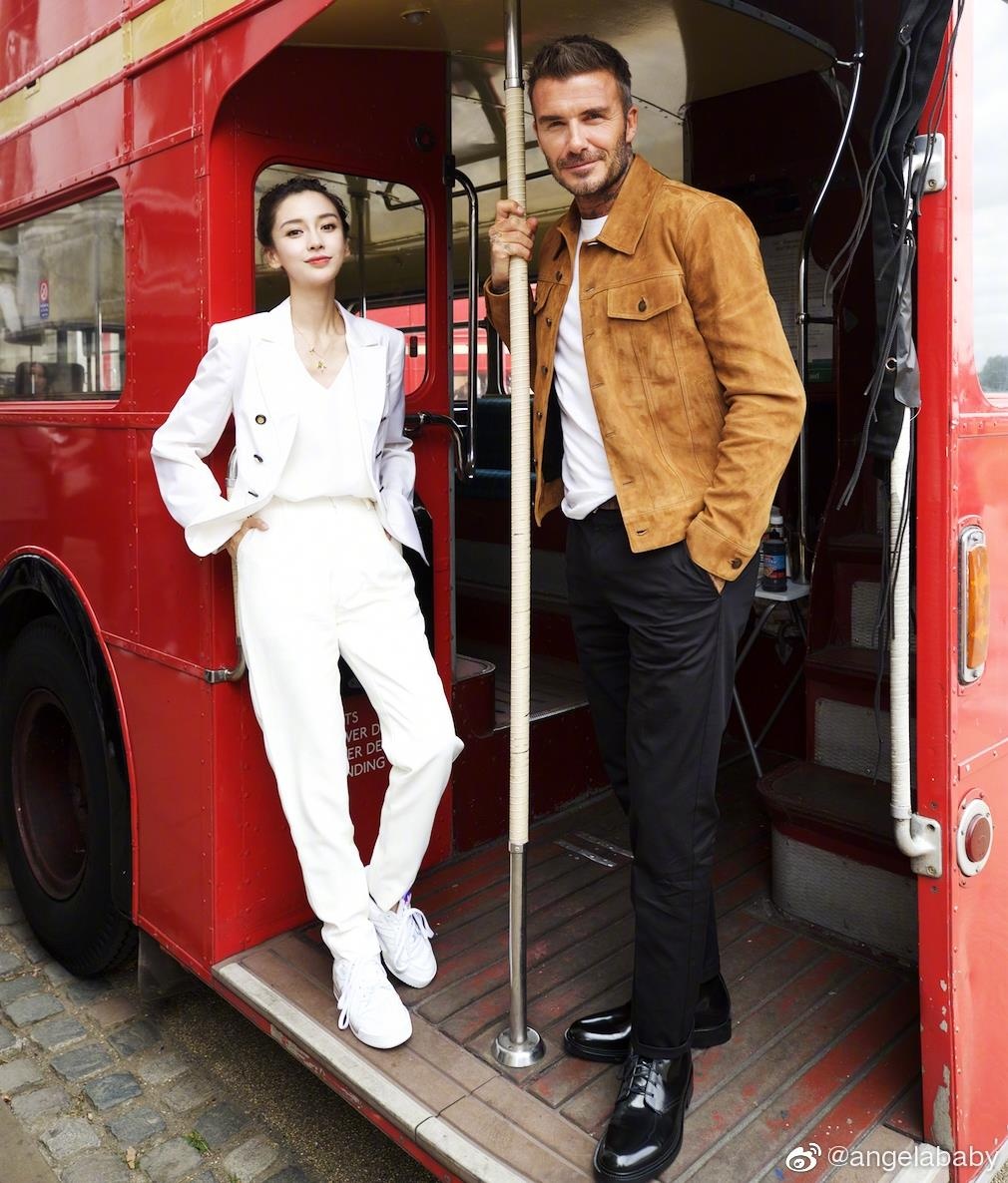Angelababy va David Beckham anh 2