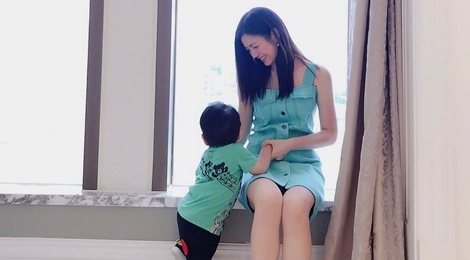 'Tieu Long Nu' Tran Nghien Hy dang hinh con trai 3 tuoi hinh anh