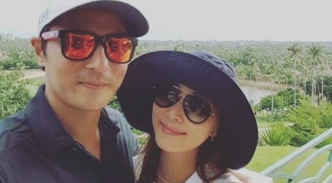 Jang Dong Gun dua vo di Hawaii giua song gio hinh anh