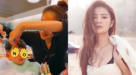 'Trieu Man' An Di Hien khoe con trai hinh anh