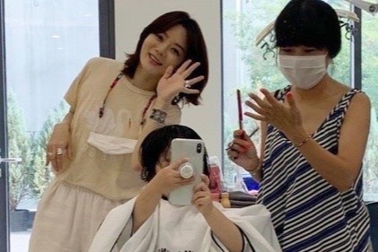 Chae Rim mot minh nuoi con trai hinh anh