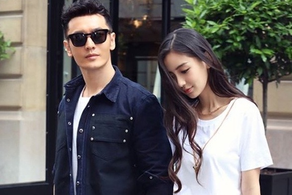 Lan hiem hoi Angelababy va Huynh Hieu Minh ben nhau hinh anh