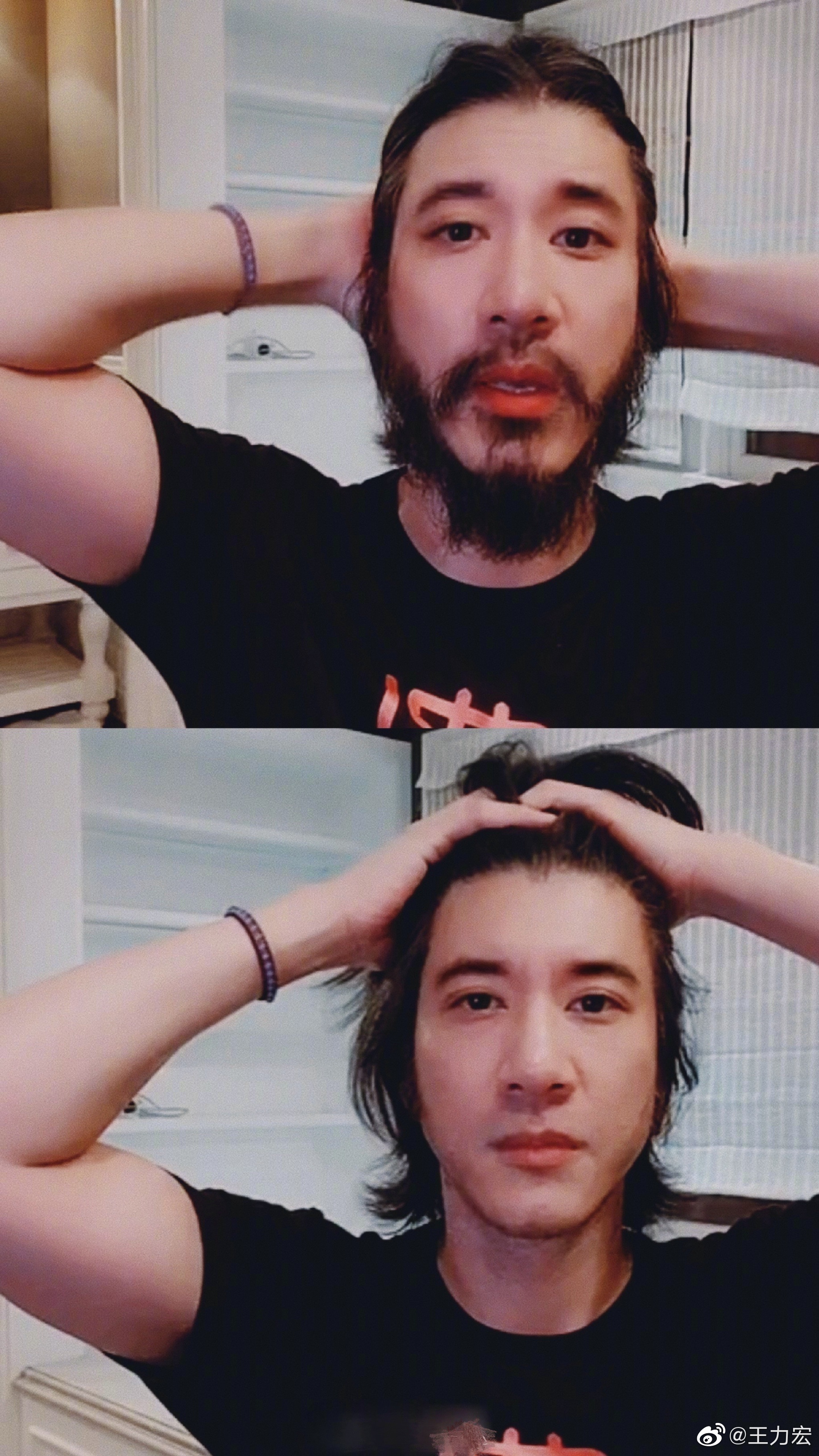 Vương Lực Hoành livestream cạo râu ảnh 1 Vuong Luc Hoanh livestream cao rau anh 1