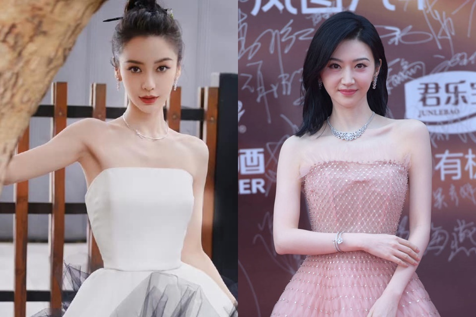 Nguoi dep Hoa ngu khoe vai gay voi vay cup nguc hinh anh