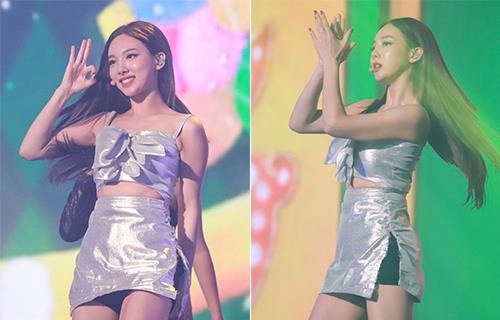 Nguoi dep Kpop mac vay rach bieu dien hinh anh