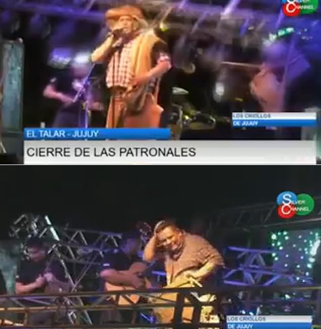 Khung sân khấu đổ, ca sĩ gặp nạn ảnh 1 Khung san khau do, ca si gap nan anh 1