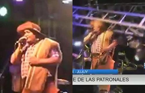 Ca si bi san khau do sap vao dau khi dang dien hinh anh