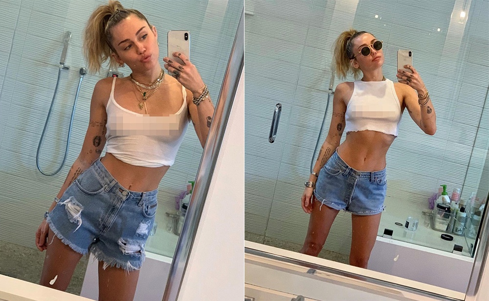 Miley Cyrus đăng ảnh gợi cảm ảnh 1 Miley Cyrus dang anh goi cam anh 1