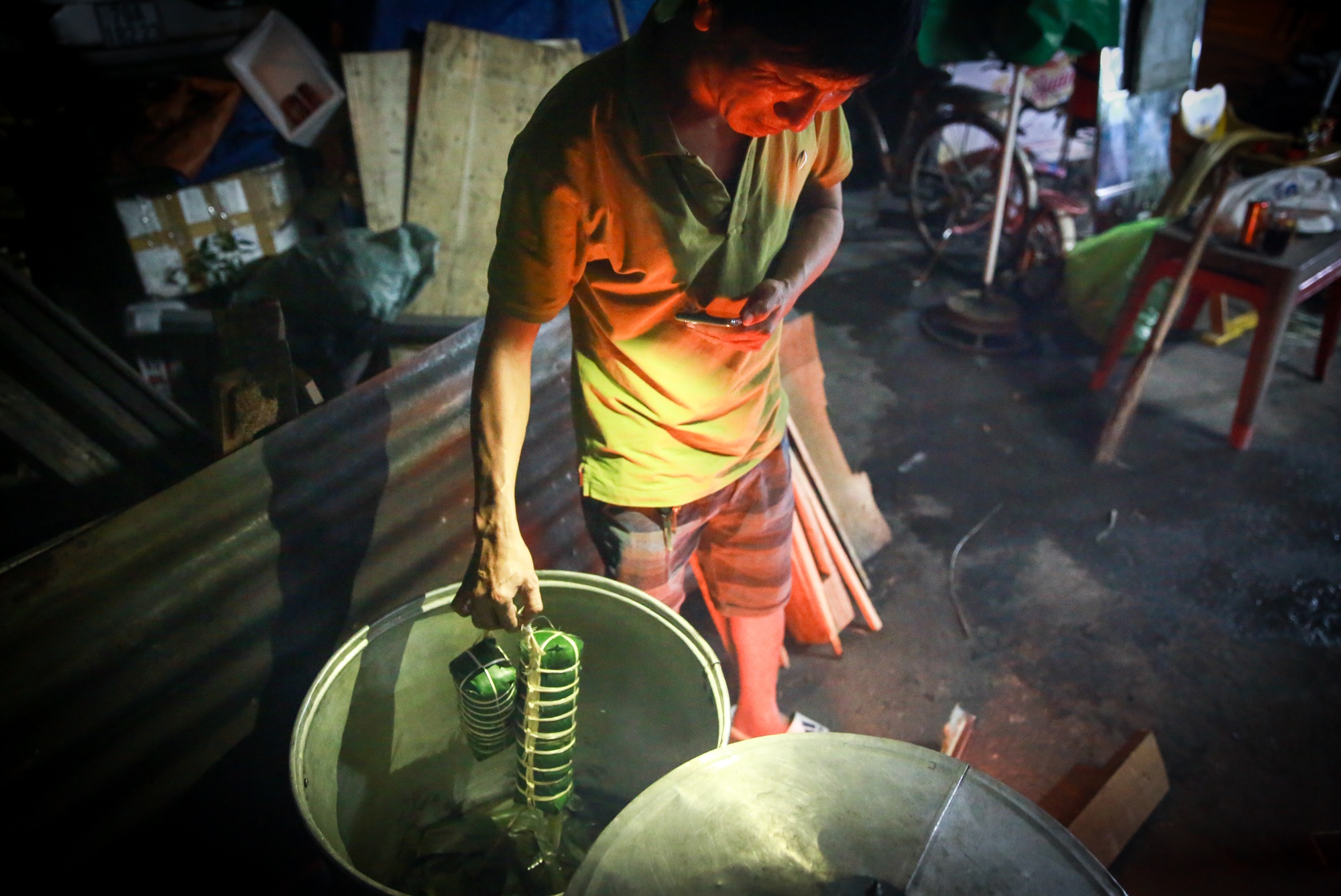 Nấu bánh chưng ngày Tết ảnh 11 Nau banh chung ngay Tet anh 11