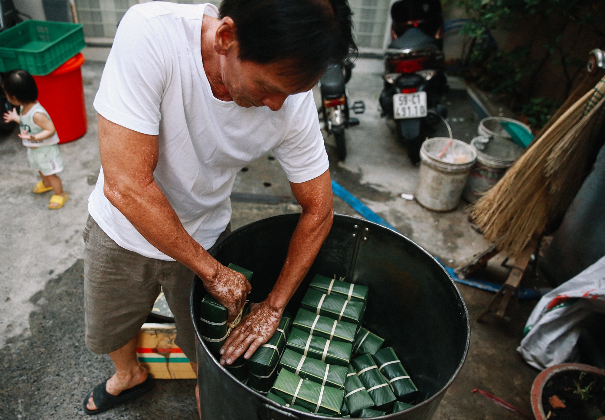 Nấu bánh chưng ngày Tết ảnh 5 Nau banh chung ngay Tet anh 5