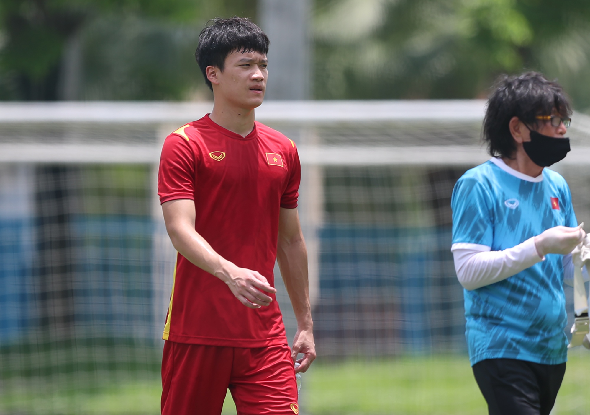 Hoang Duc nghi som o buoi tap cua U23 Viet Nam hinh anh