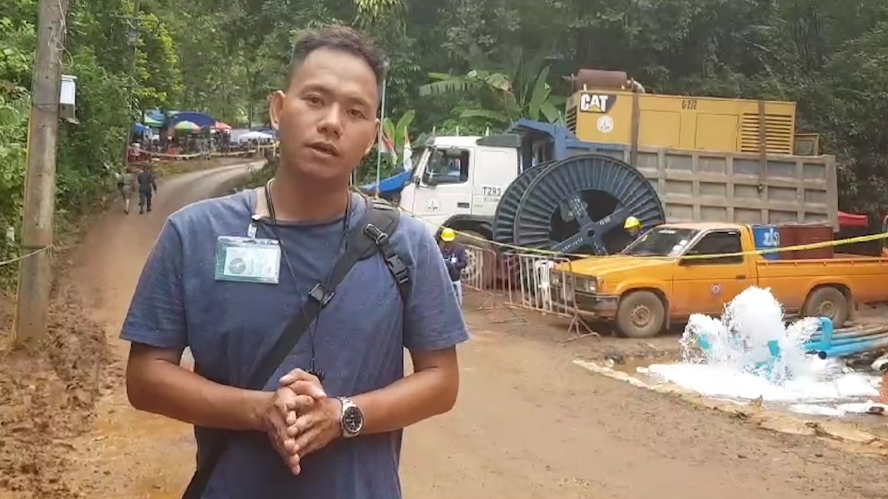 Nang dep, thoi tiet ung ho chien dich giai cuu doi bong Thai hinh anh