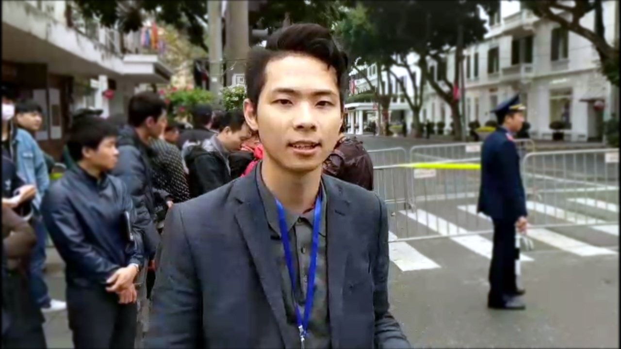 An ninh that chat truoc khach san Metropole, dia diem cua hoi nghi hinh anh