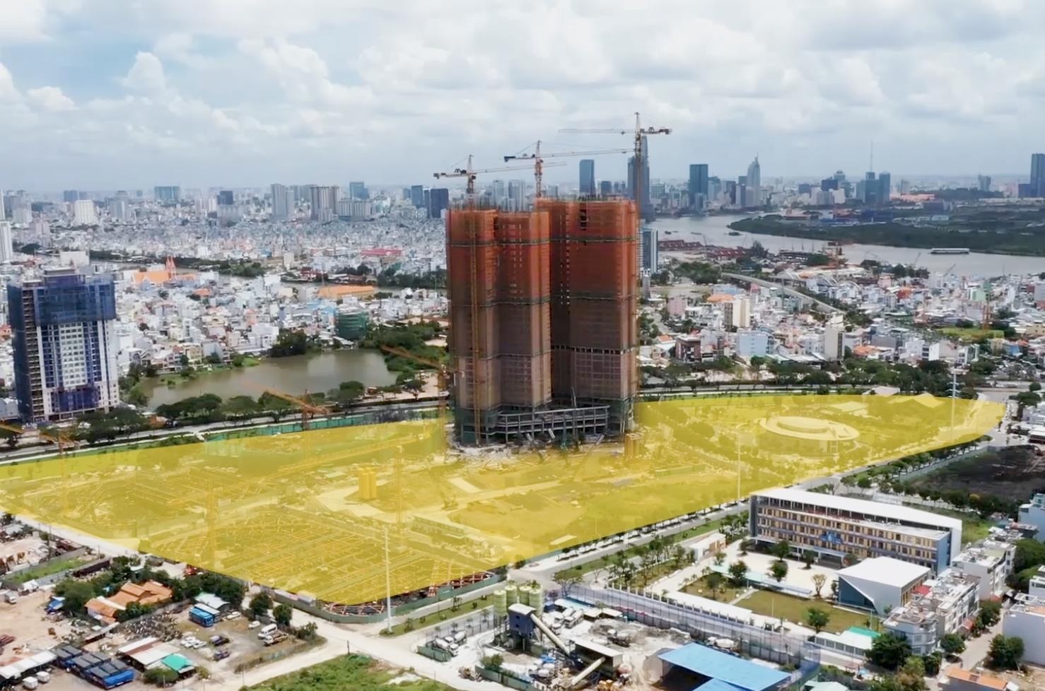 Chung cu 4 mat tien nam tren tuyen duong huyet mach o quan 7, Sai Gon hinh anh