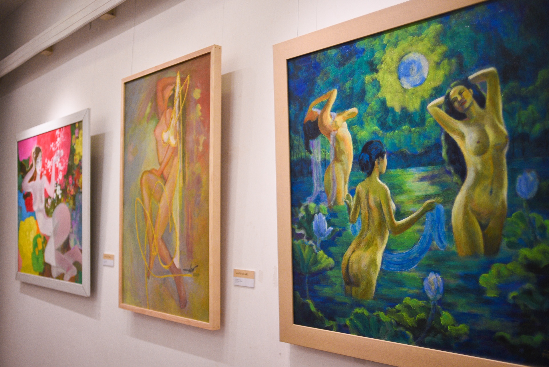 Trien lam tranh khoa than tai Ha Noi anh 7