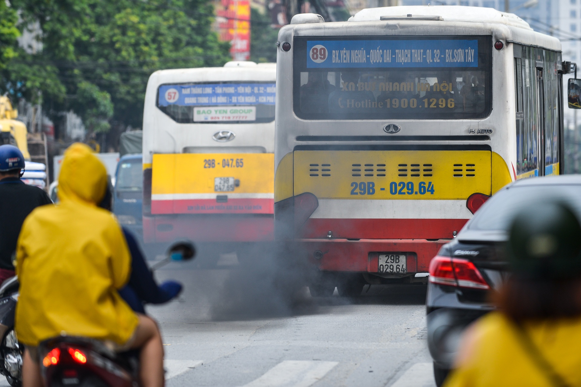 O nhiem khong khi do khi thai xe o to,  dot than to ong anh 3