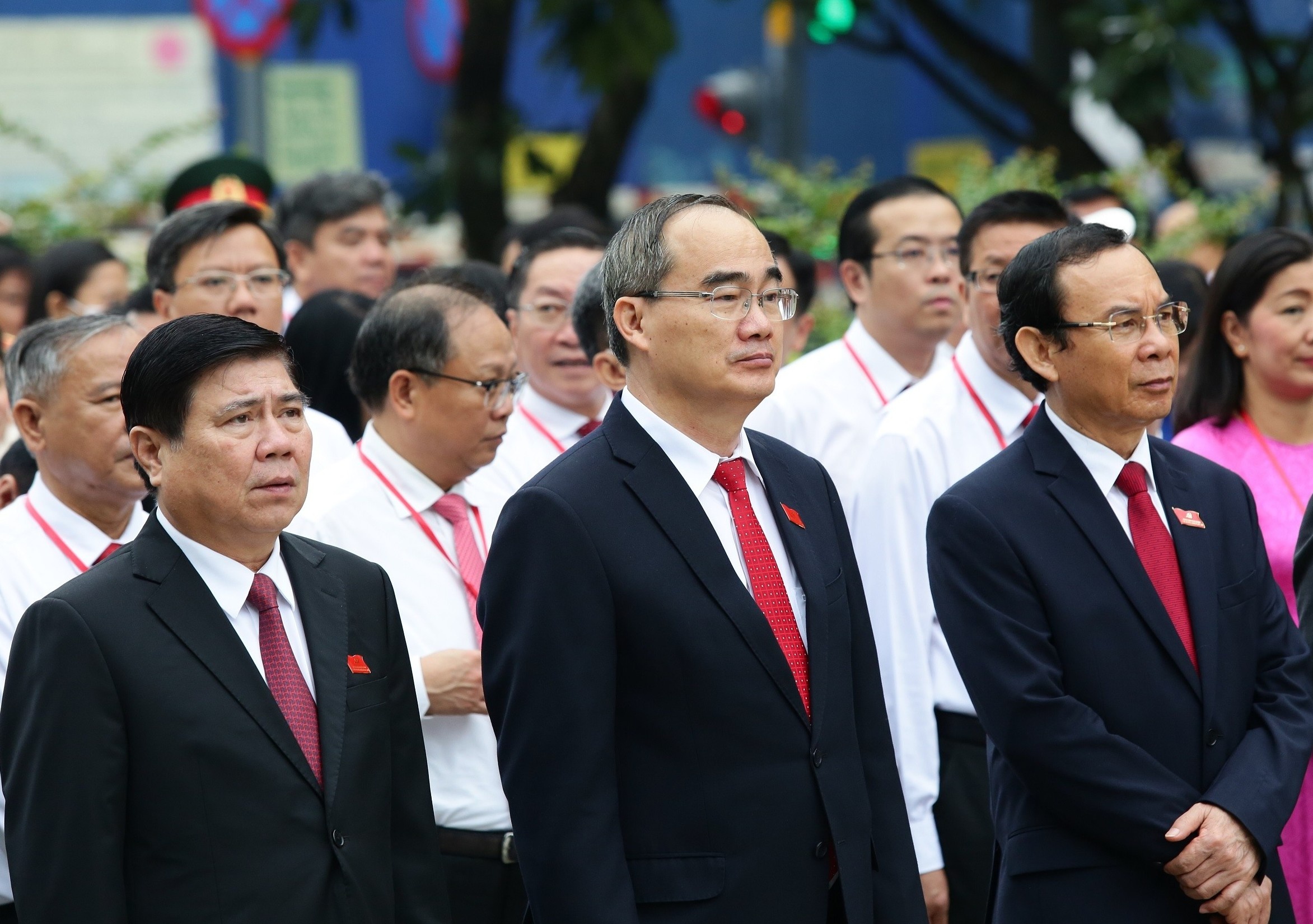 Lanh dao TP.HCM dang huong truoc Dai hoi Dang bo anh 7