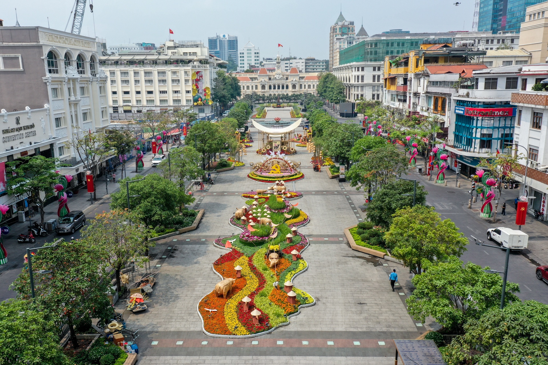 duong hoa Nguyen Hue 2021 anh 1