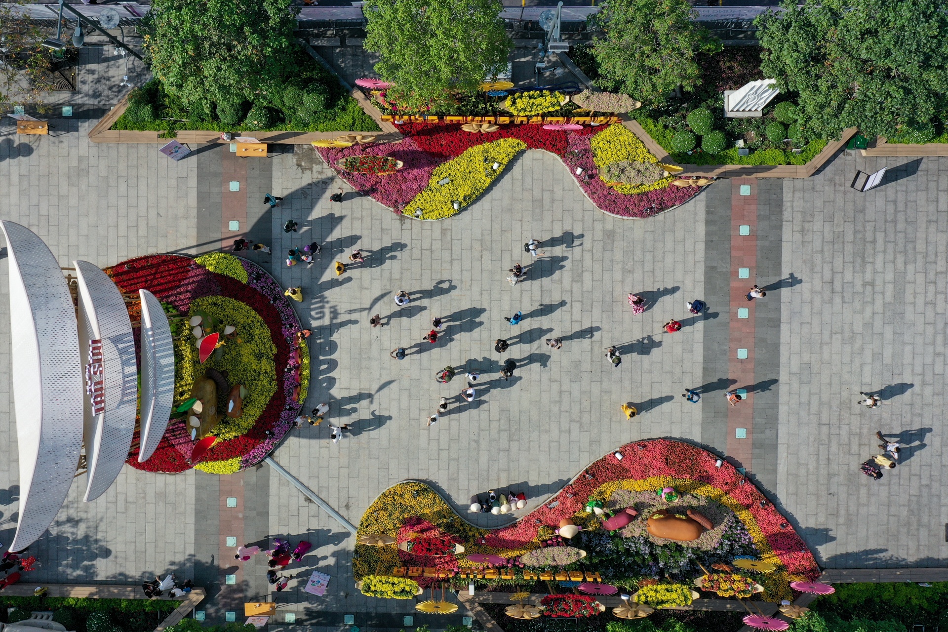 xep hang vao duong hoa Nguyen Hue anh 7