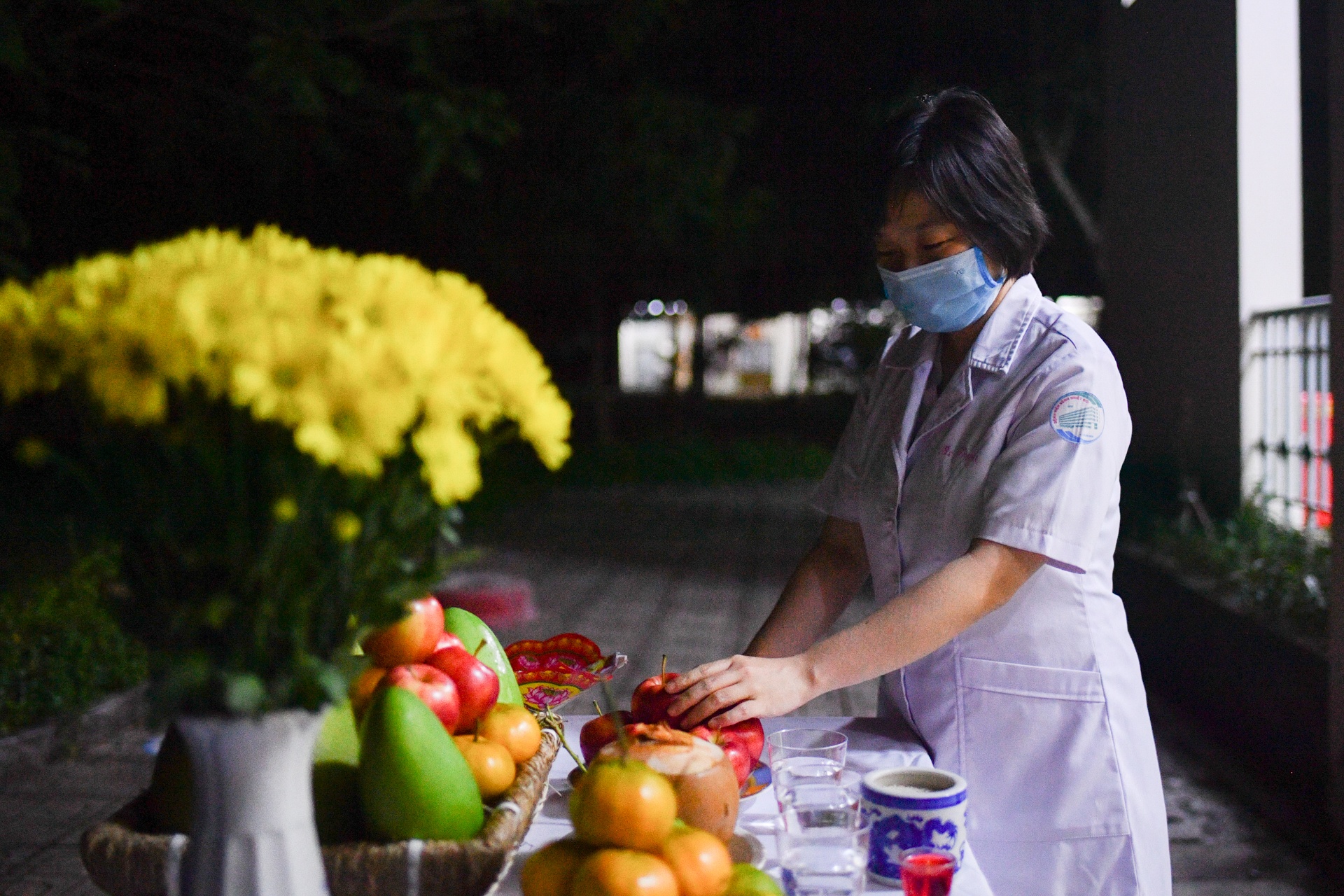 Tết tại khu điều trị Covid-19 TP.HCM ảnh 22 Tet tai khu dieu tri Covid-19 TP.HCM anh 22