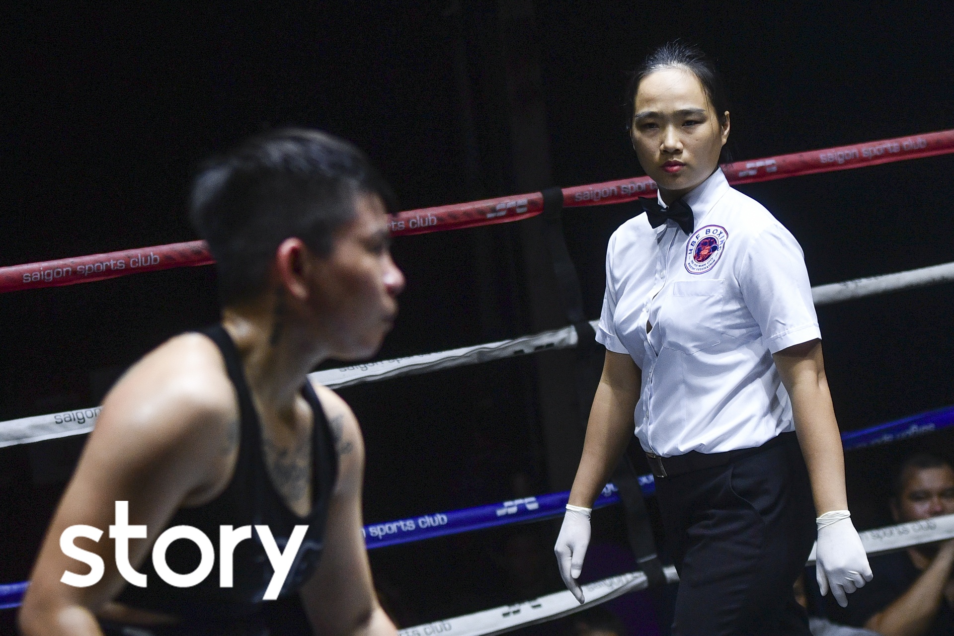 Nu trong tai boxing dau tien cua Viet Nam hinh anh