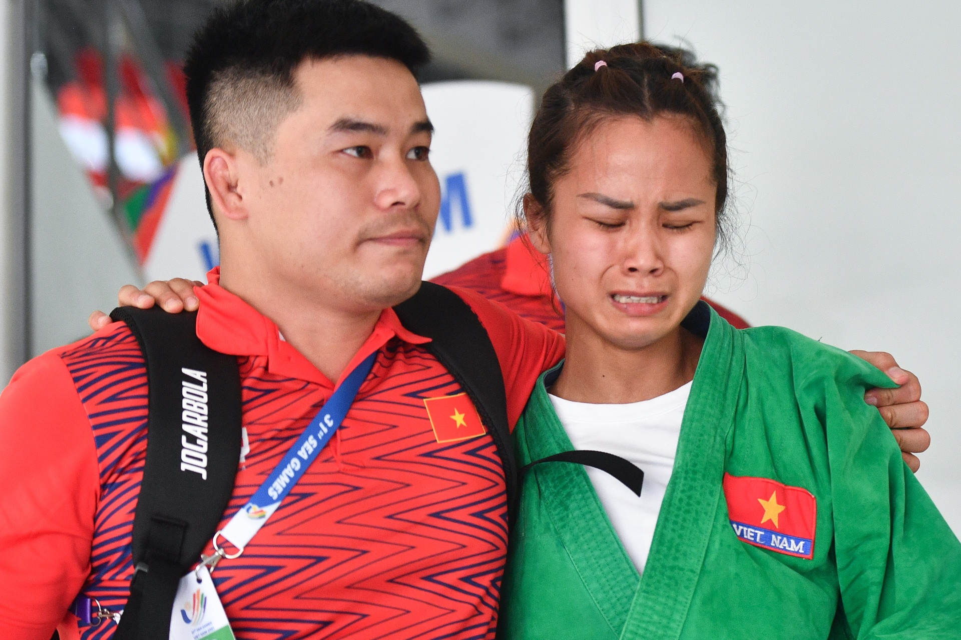 Cam xuc cua nu VDV gianh HCV dau tien cho doan Viet Nam anh 1