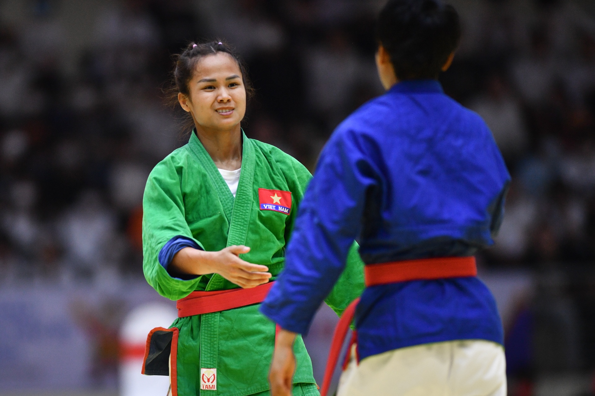 Cam xuc cua nu VDV gianh HCV dau tien cho doan Viet Nam anh 5