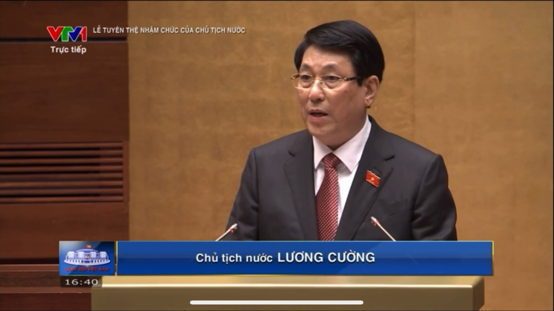 Chu tich nuoc Luong Cuong phat bieu nham chuc hinh anh