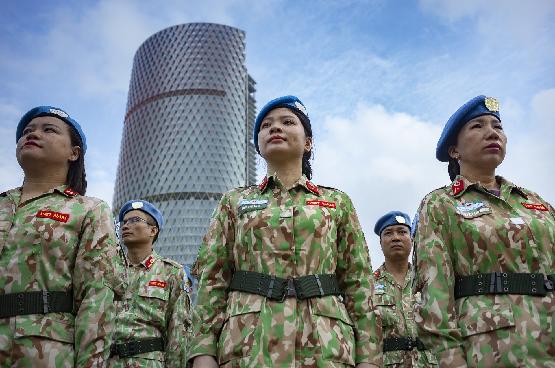 Luc luong gin giu hoa binh Lien Hop Quoc ra mat tai TP.HCM hinh anh