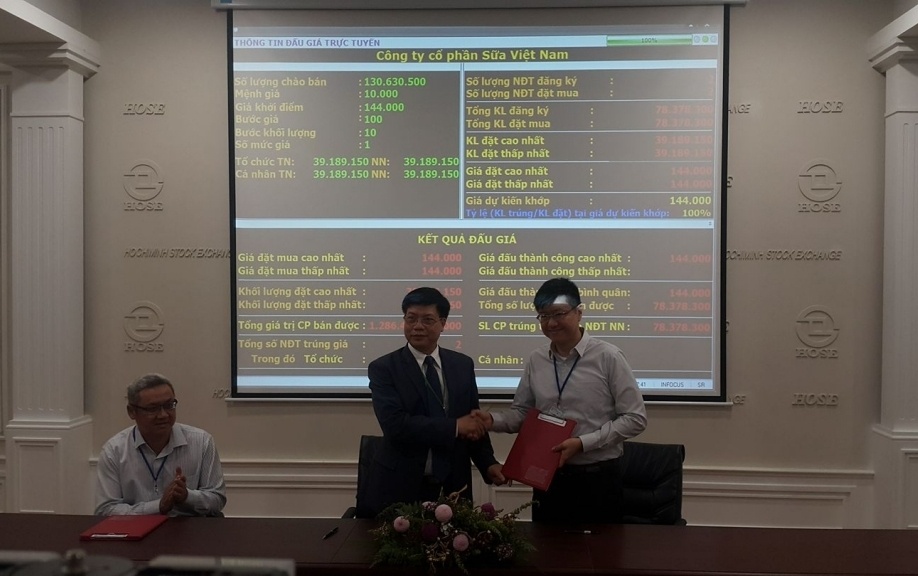 dau gia co phan VNM anh 1