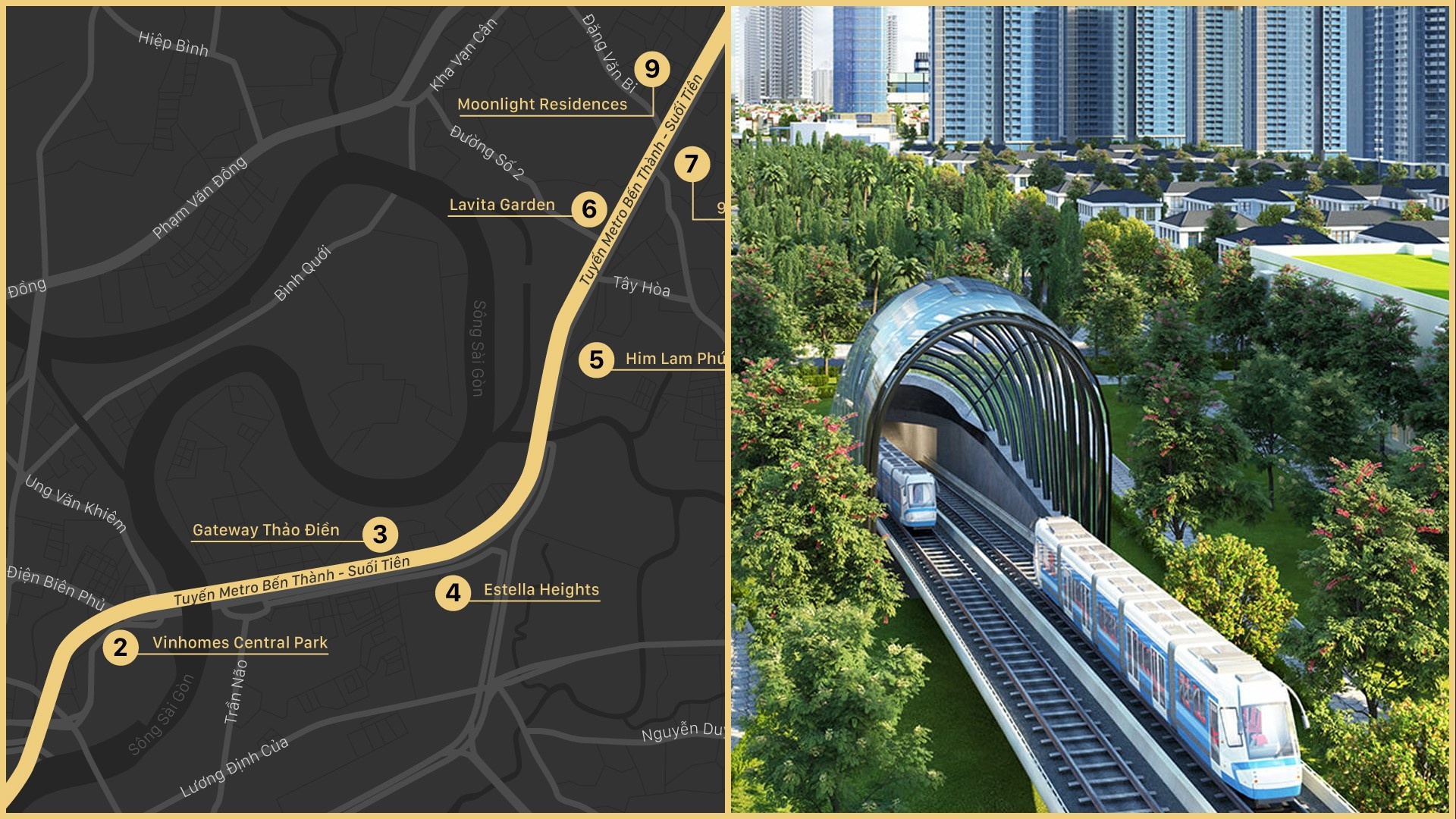 Diem danh du an sap ban giao doc tuyen metro Ben Thanh - Suoi Tien hinh anh