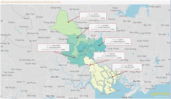 giá đất vùng ven Sài Gòn tăng giảm khó đoán ảnh 1 gia dat vung ven Sai Gon tang giam kho doan anh 1
