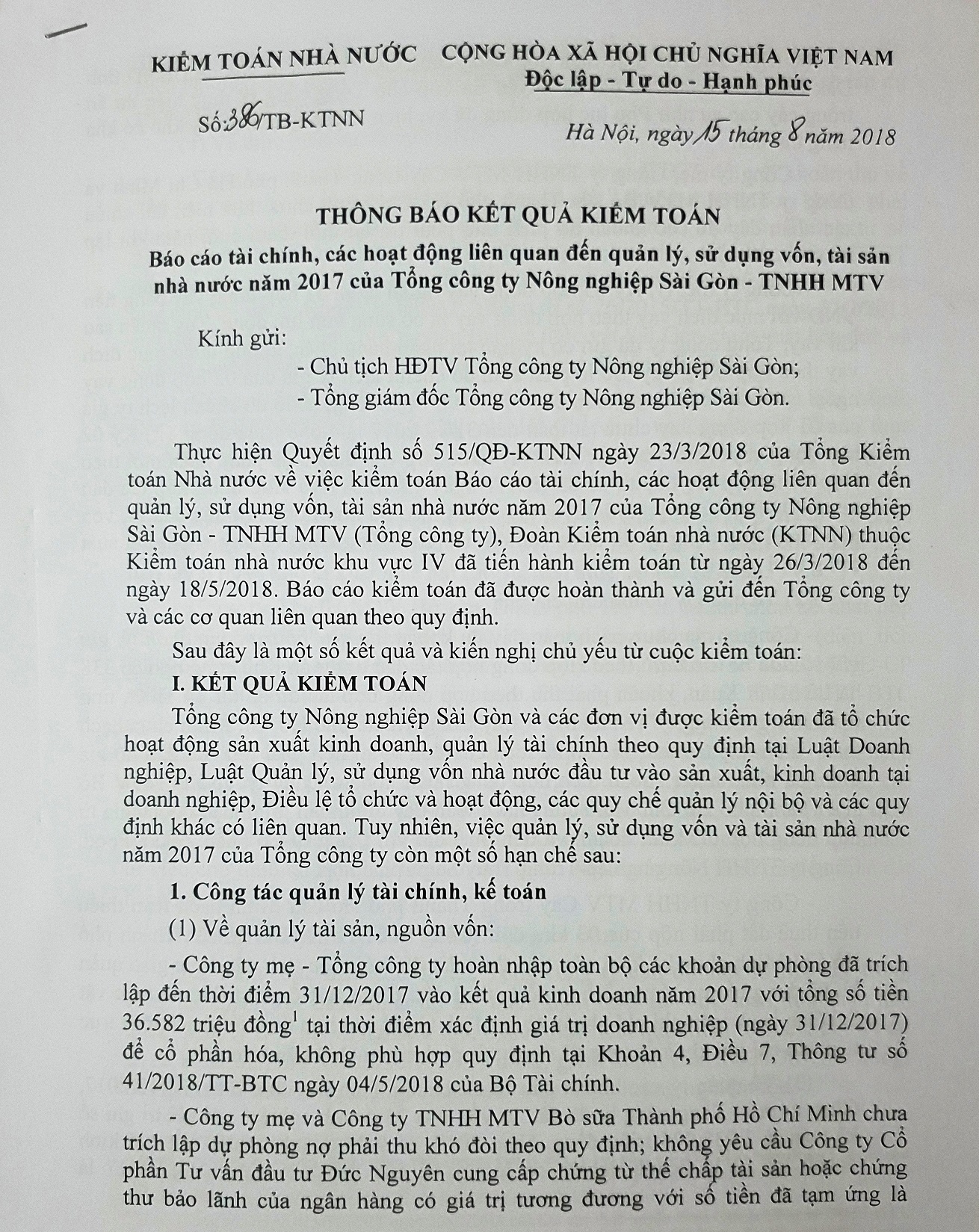 hàng loạt sai phạm tại tổng công ty nông nghiệp sài gòn ảnh 2 hang loat sai pham tai tong cong ty nong nghiep sai gon anh 2