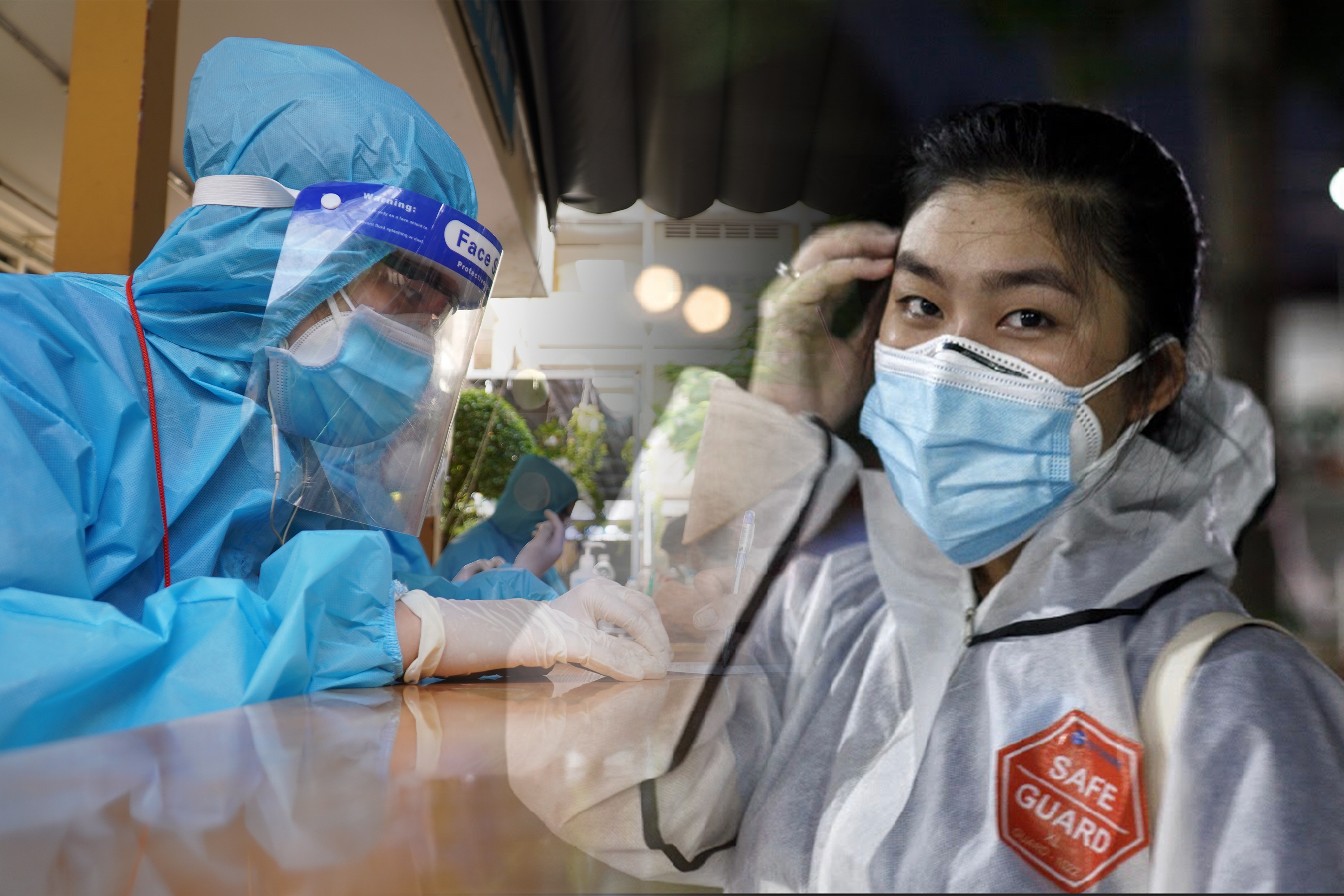 Mot ngay di chong dich o TP.HCM cua co gai lai Viet - Thai hinh anh