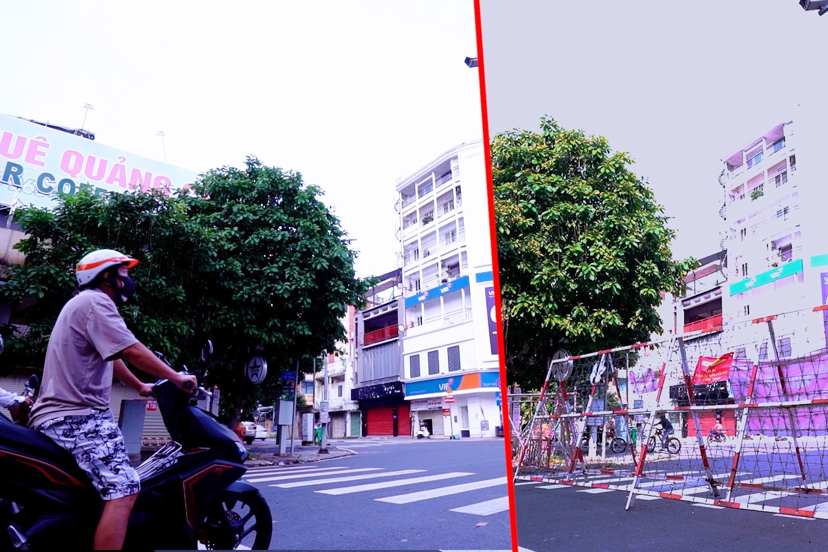 Duong pho TP.HCM truoc va sau khi thao do rao chan hinh anh