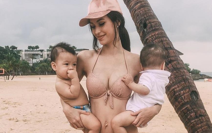 Ba me hai con duoc menh danh 'sexy nhat mang xa hoi' hinh anh