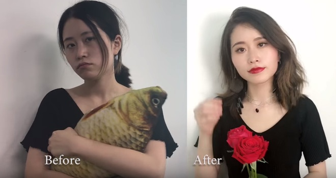 'Thanh van phong' trang diem bang thuc an hinh anh