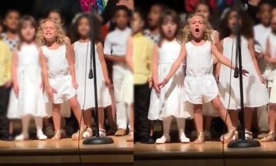 Man trinh dien gay bao mang cua nhoc ty 4 tuoi hinh anh