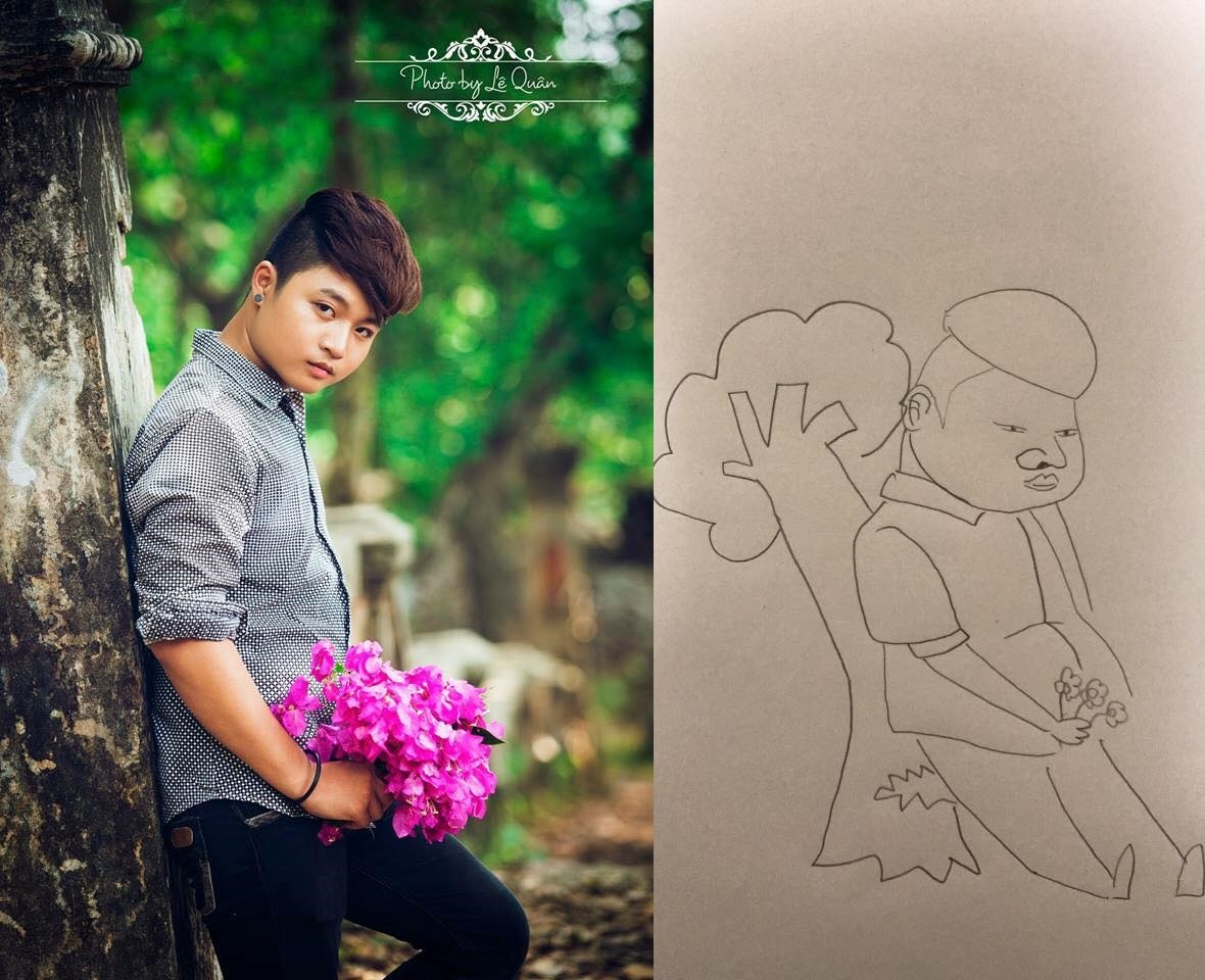 thanh ve tranh biem hoa anh 1