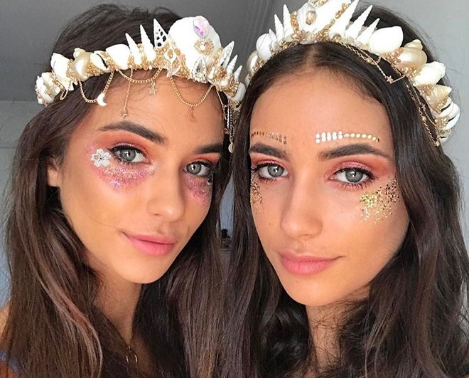 Chi em song sinh quyen ru nhat mang xa hoi hinh anh