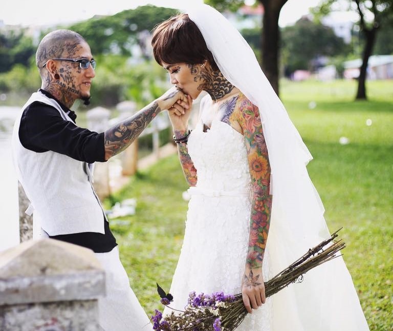 9x long an xăm kín mặt vì thất tình ảnh 1 9x long an xam kin mat vi that tinh anh 1